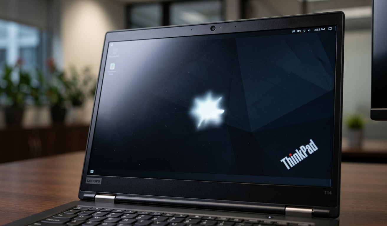 white spot on laptop screen