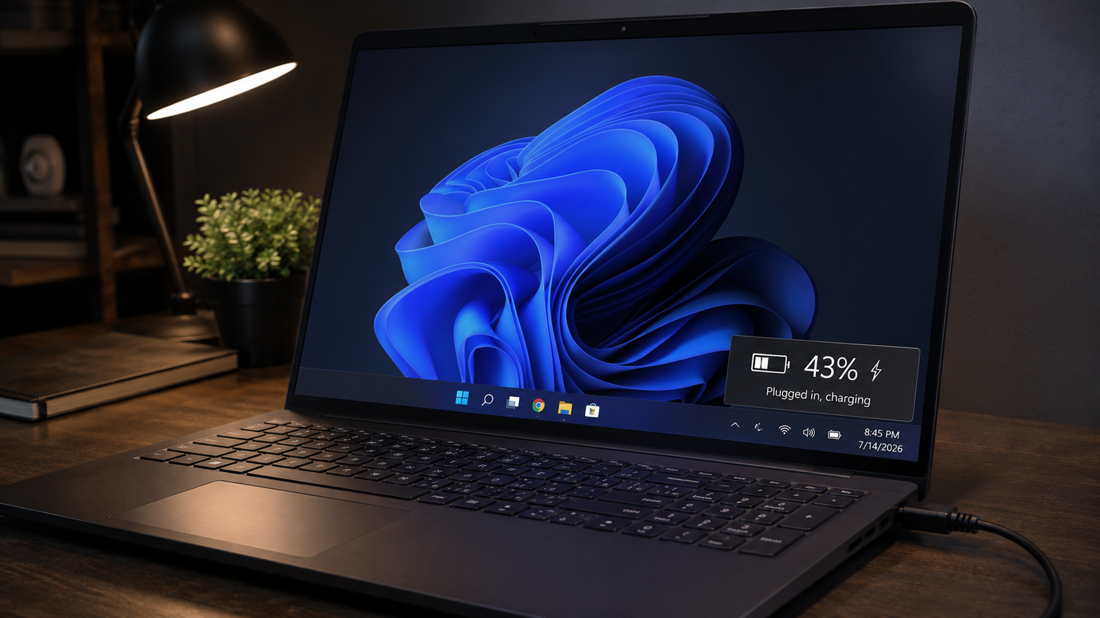 Laptop plugged in and charging but battery percentage not increasing on Windows 11